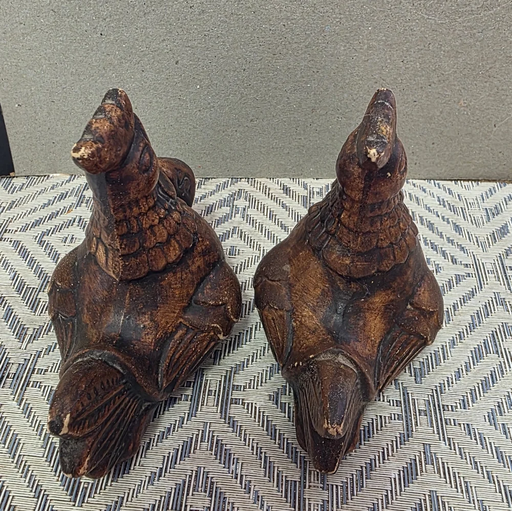 Vtg Treasure Craft Chicken Salt Pepper Shakers #130